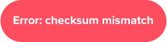 Keybase checksum error