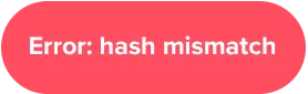 Keybase hash error